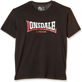 Lonsdale London Men's Two Tone T-Shirt - Black - Sizes M to 3XL