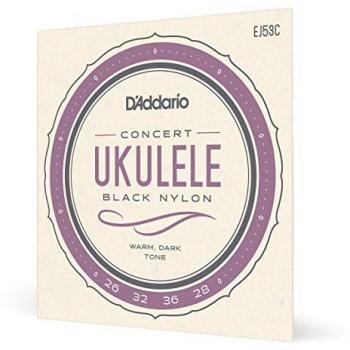D'Addario EJ53C Concert Black Nylon Ukulele Strings Set