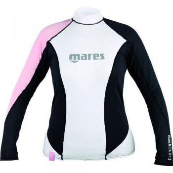 Mares Rash Guard L/S Loose Fit She Dives Pink - Traje de Buceo para Mujer, Color Negro, Talla XL