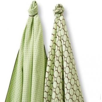 Swaddle Designs -. Juego de tapas para el recién nacido Swaddle Duo, 2 piezas, verde