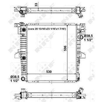 Radiador de Motor EASY FIT NRF 56034