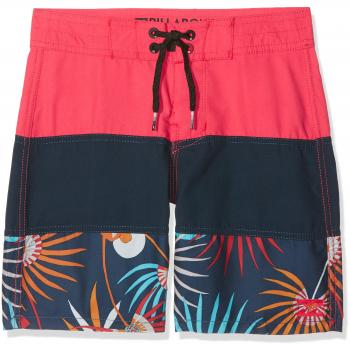 Billabong Tribong OG Print 15, Pantalones Cortos Playa niño, niño, Tribong OG Print 15, Bright Red