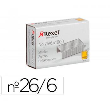 Grapas 26/6 6mm Galvanizadas Caja de 1000 Unidades