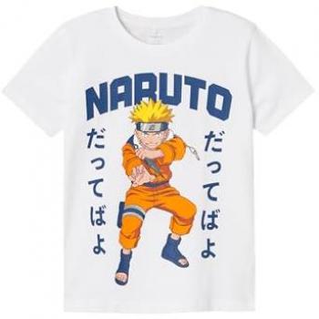 Camiseta Infantil Name It Macar Naruto de Manga Corta Color Cielo