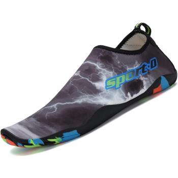 Saguaro Zapatos de Agua Zapatillas de Playa Verano Barefoot Escarpines Antideslizante Calzado de Surf para Hombre Mujer,Caliente Gris 41