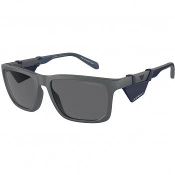 Emporio Armani EA4219 Polarized Men's Sunglasses Grey Square 57 Size
