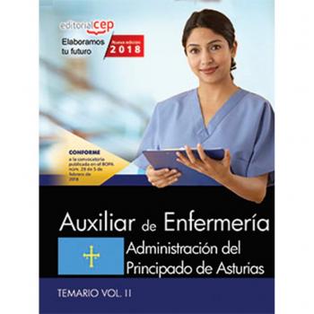 Auxiliar de Enfermería. Administración del Principado de Asturias. Temario Vol. II.                    Tapa blanda                                                                                                                                           