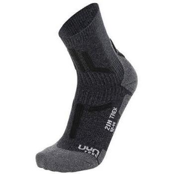 Calcetines UYN Trekking 2IN para hombre - cortos, color gris/antracita, talla 39-41