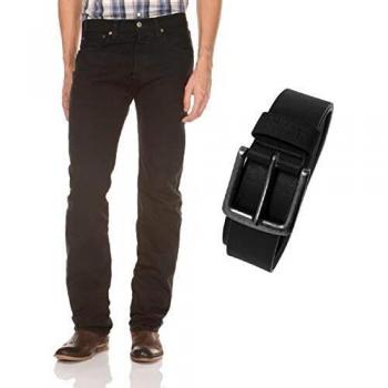 Levi's 501 Original Fit Straight Leg Jeans for Men, Black, Size W29 L32