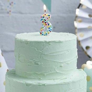 Pick and Mix - Polka Dot Candle Number 8