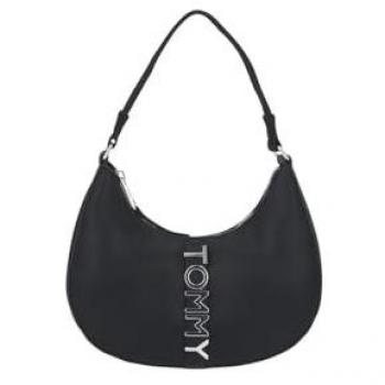 Tommy Jeans City Bold Shoulder Bag, Black, One Size, Women's Hobo Bag