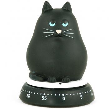 Bengt Ek Design Tier 618 - Cronómetro de Cocina, diseño de Gato, Color Negro