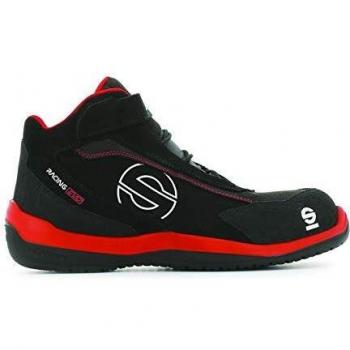 Sparco S0751546RSNR Zapatillas Racing EVO Red/Black, Rojo/Negro, 46 EU
