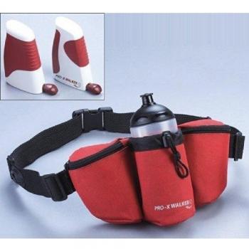 Pro-X Walker - Cinturón para Fitness con Bolsillo multifunción y Botella de Agua