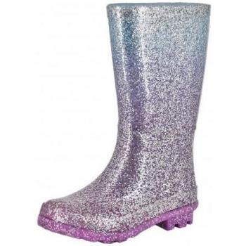 StormWells Girls Glitter Wellington Boots