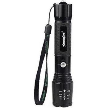 Flashlight,LANDFOX Linterna 5000LM G700 táctico LED X800 zoom super brillante lámpara de luz Militar
