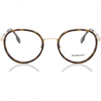 Burberry BE1358D Asian Fit 1322 Armazones para Hombre Dorados, Lentes Recetadas, Gafas Recetadas, Ajuste Asiático