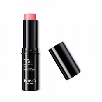 KIKO Milano Velvet Touch Creamy Stick Blush 05 Camelia Red - Colorete en stick de textura cremosa y acabado luminoso, 10 g