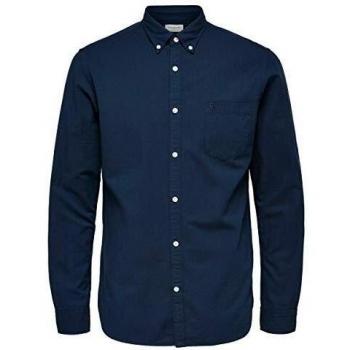 SELECTED HOMME Slhregcollect Shirt LS W Noos Camisa, Azul