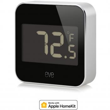 Elgato Eve Degree, Monitor de Temperatura y Humedad con Tecnología HomeKit de Apple, Bluetooth Low Energy