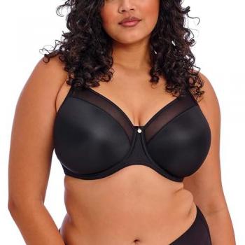 Elomi Smooth Underwired T-Shirt Bra Black G-K Cup