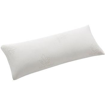 Almohada Viscoelástica 90 cm con Copos y Funda de Aloe Vera - Firmeza Media-Alta, Termoregulable, Antiácaros, Fabricada en España