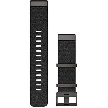 Garmin QuickFit 22 - Correa de nailon Jacquardweave - Negro jaspeado