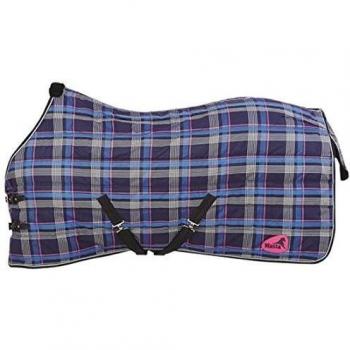 Masta Quiltmasta 120 - Manta / Sábana para caballo, color azul, talla 222 cm