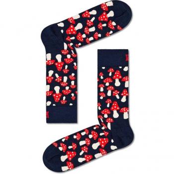 Calcetín para hombre con dibujos - Navy Mushroom Crew Sock