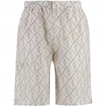 Fendi Men's Linen Bermuda Shorts - Beige, Size 50, FB0860AN0K Color F18DO