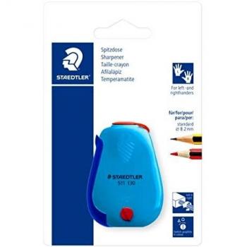 STAEDTLER 511 130-BK - Sacapuntas (grafito/color, para lápices de hasta 8,2 mm
