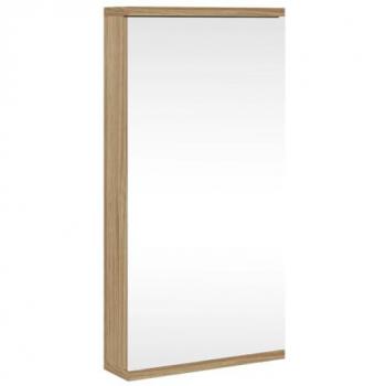 Mueble de baño de esquina con espejo roble 30x24x60 cm vidaXL