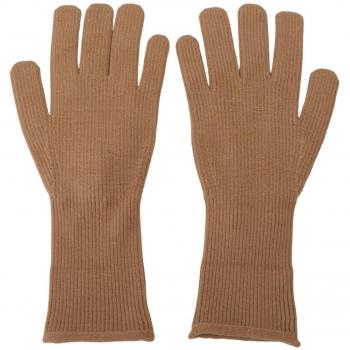 Dolce & Gabbana Beige Cashmere Knitted Men's Mittens Gloves - Size 9/M