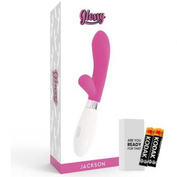 Vibrador Glossy Jackson Rabbit Rosa