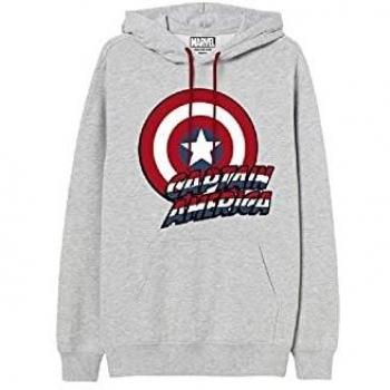 Sudadera Capucha Capitan America Marvel Adulto