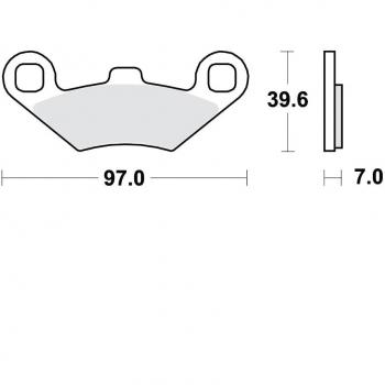 Almohadilla de freno sinter Offroad TRW Lucas MCB761SI