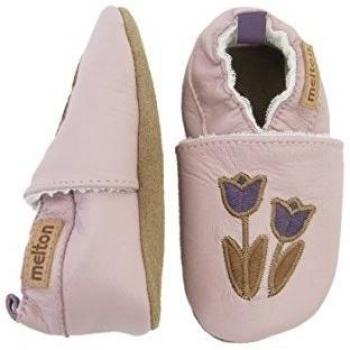 MeltonLeder-Krabbelschuhe Tulpen - patucos y zapatillas de estar por casa Bebé-Niños
, color Rosa, talla 23/24 EU
