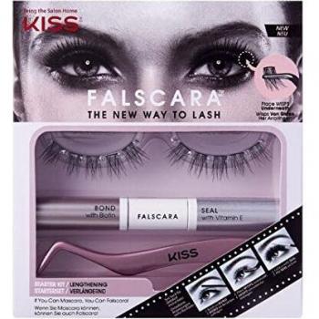 KISS 1-kfck01c Falscara Eyelash Extensión De Pestañas, color Kit De Inicio 01