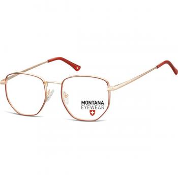 Montana Eyewear MM590 Armazones y Gafas Recetadas para Hombre Rojas, 52 Lentes