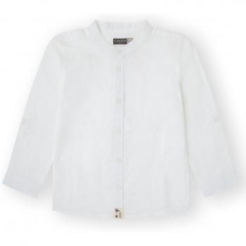 CAMISA DE NIÑO MANGA LARGA CON CUELLO MAO