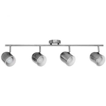 Lámpara de Techo Olivia, Metal Satinado Blanco, 84x9,5x20 cm