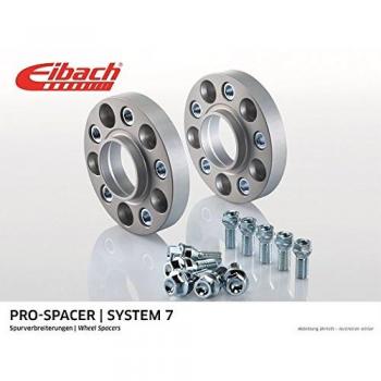 Separadores de rueda Pro-Spacer EIBACH S90-7-20-013, fabricados en aluminio ligero, diseño de alta precisión, ancho de 20 mm, tornillos incluidos, aumento en la estabilidad y el manejo del vehículo