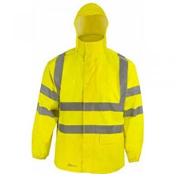 Chaleco Impermeable de Alta Visibilidad 3XL Amarillo