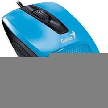 Genius DX-150X - Ratón (Óptico, USB, 1000 dpi, Negro, Azul)
