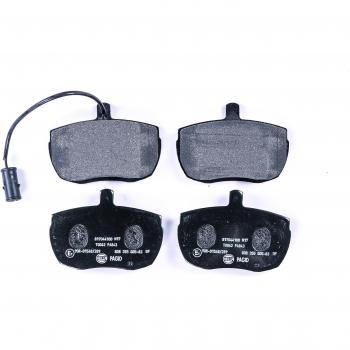 Juego de pastillas de freno HELLA 8DB 355 005-831 con advertencia y cuatro unidades por set para Iveco y Land Rover