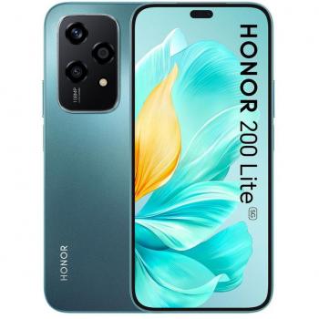 Smartphone Honor 200 Lite 5G, 256 GB, 8 GB RAM, Pantalla AMOLED de 6.7 Full HD+ 90Hz, Procesador Mediatek Dimensity 6080, Batería de