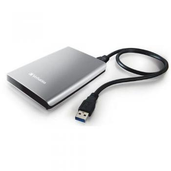 Verbatim external hd 750 gb silver 25 inch 64 mm usb 30esata 53022 25 inch 64 mm usb 30esata