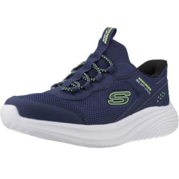 Zapatillas Skechers Bounder Pro Slip-Ins para niño, color azul marino, talla 36, lavables en máquina y con suela Air Cooled y Memory Foam