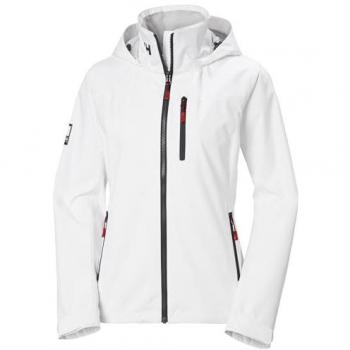 Helly Hansen Women's Crew Hooded Waterproof Jacket 2.0 White 3XL