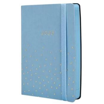 Agenda Finocam FLEXI JOY 2025, tipo encuadernada, dimensiones 11,8 x 16,8 cm, formato 1 día por página, diseño Confeti multicolor, multilingüe (Español